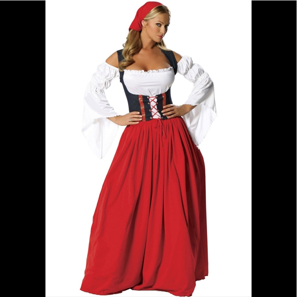 NEW ROMA RENAISSANCE BAR MAID HALLOWEEN COSTUME